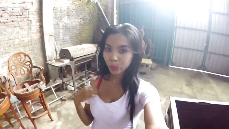 Asian Pussy Vision: One day with a young asian in a holiday appartement