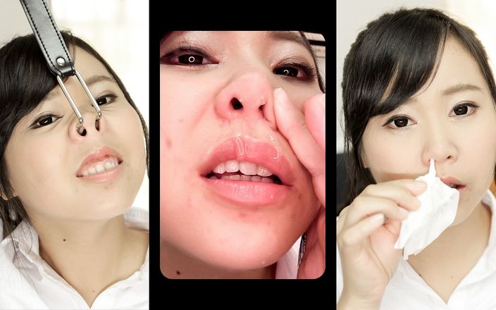 Japan Fetish Fusion: Karin Yanagawa की नाक और बहती नाक को निहारने की विनती