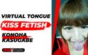 Japan Fetish Fusion: Virtuální polibek jazykem s Konohou Kasukabebe