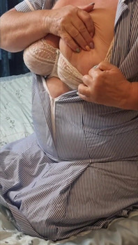 Naughty Nurse Julie - Bra Reveal & Teasing Huge Tits