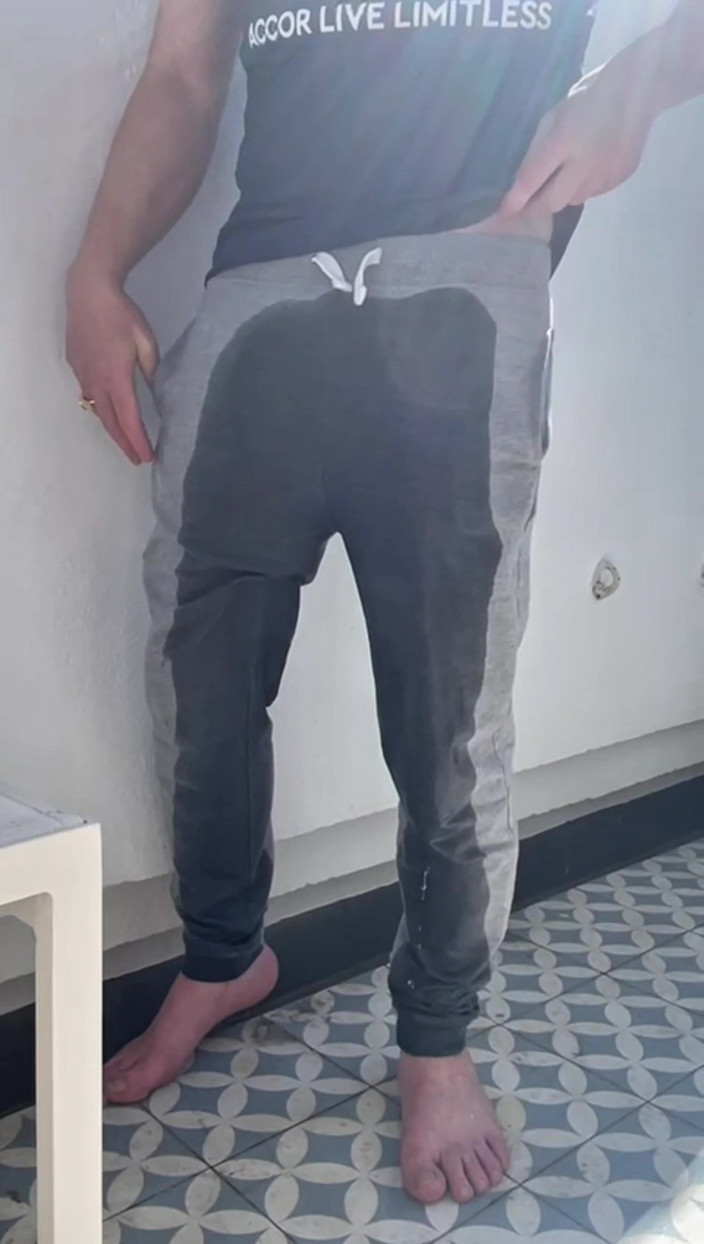 AmateurBoysPissing: Truth or Dare - Had to Piss and Wet My Pants