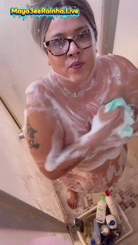 Big Belly BBW Shower Time Fun: Saggy Tits, Amazing Big Booty & Wet Curvy Body