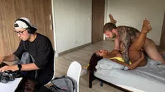 Colombiansk MILF styvmor knullar kuk på sina styvson bästa vän, blandras med cuckhold - Carla Morelli