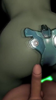 POV robotmeisje striptease