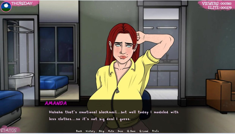 XXX Games Bunk: Lust Town - Gameplay - Roleplay - Camshow 2- Exposed Herself Completely