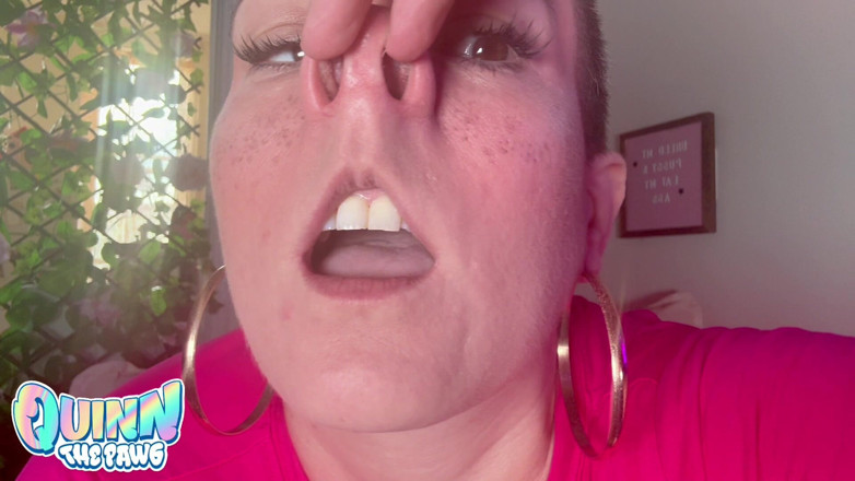 Quinn Marie: Face and Mouth Tour with Nose Play