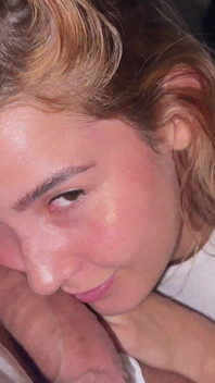While Agatha Vega Relaxes She Can't Resist Giving a Juicy Blowjob and Licking Christian Clay's Cum