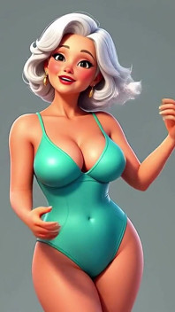 Topless Granny Animation
