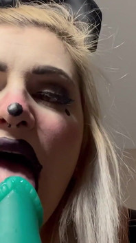 Clown Girl Gives You a Sloppy Vaping Blow Job