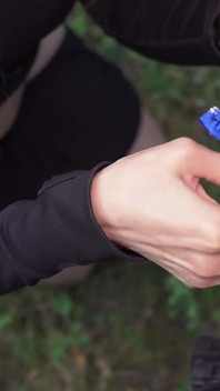 Condom Left in Ass After Rough Anal Sex in the Woods