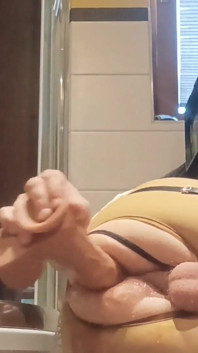 Sissygasm Bez użycia rąk Cumming Fat Dildo
