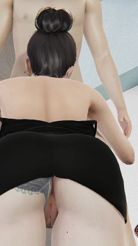 Yayoi em vestido preto faz o melhor boquete de todos os tempos em 2025 com maciça gozada 3d pornô pov animação