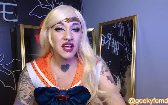 Geeky Femdom: Sailor Venus Cucks Tuxedo Mask