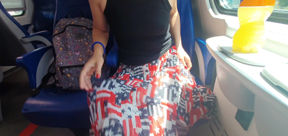 Dirty Molly: Dirty Risky Squirt on a Train