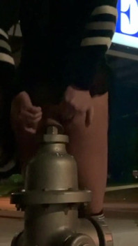 Wild Streetside Dildo Assfuck Risky Sissy