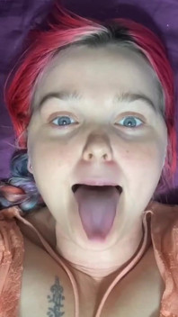 Long Tongue Swirling, Licking, Sucking at You