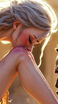 Femeie albă în robie - Bărbat african linge pasional picioarele