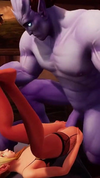Elfo sexy recebe pau azul grande | Paródia de Warcraft