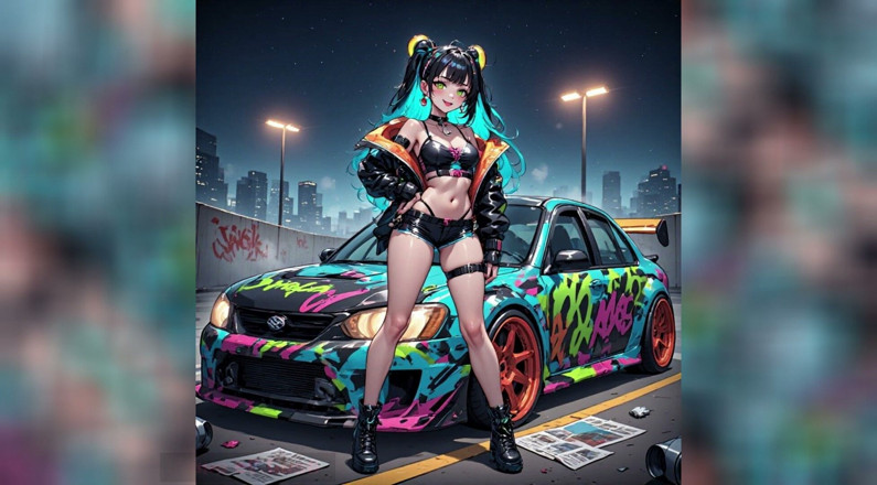 Game of Lust 3D: Gol mașini sexy anime și fete fierbinți