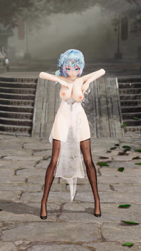 [mmd]miku – Wenn transparentes Cheongsam schwarzes Seiden-Succubus-Muster große Titten zittern und Muschi freigelegt werden