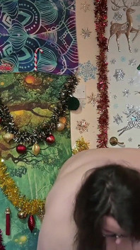 SSBBW Strip Tease at Christmas