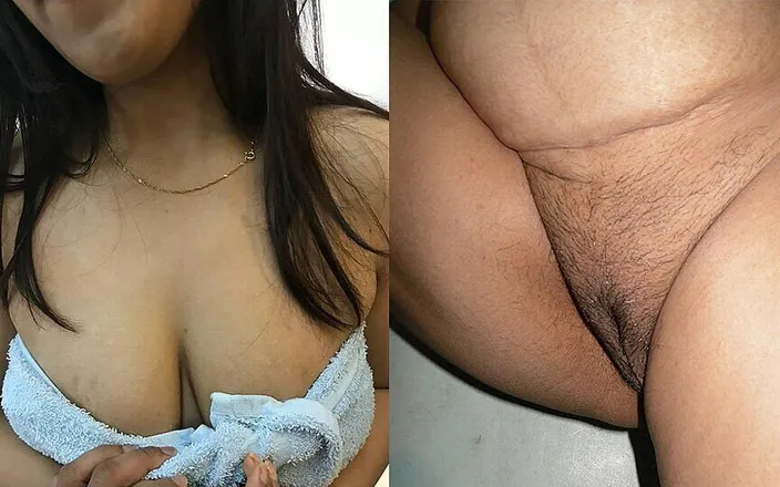 PinkyCouple: She Has Revealed Her Big Boobs and Her Shaved Pussy