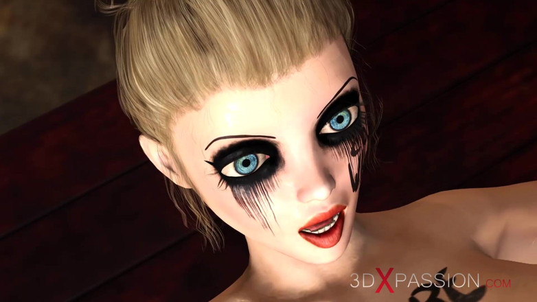 3dxpassion: Cette pute anale blonde n'a jamais assez de bite noire...