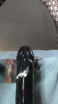 Love It Stretched Is Pounding His Ass on Huge Dildo
