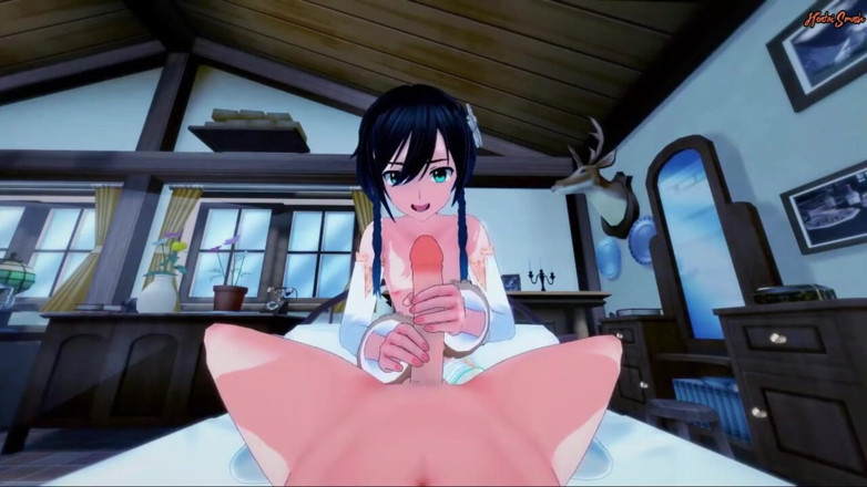 Hentai Smash: Venti dostaje POV zerżnięta i zalana w maminsynek tyłek - Genshin...