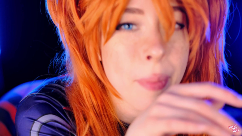 MollyRedWolf: Hot slut Asuka Langley 4K! DP, 3cumshot