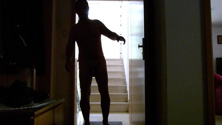 Andi Geil: Andreas Jerks off in the Hallway