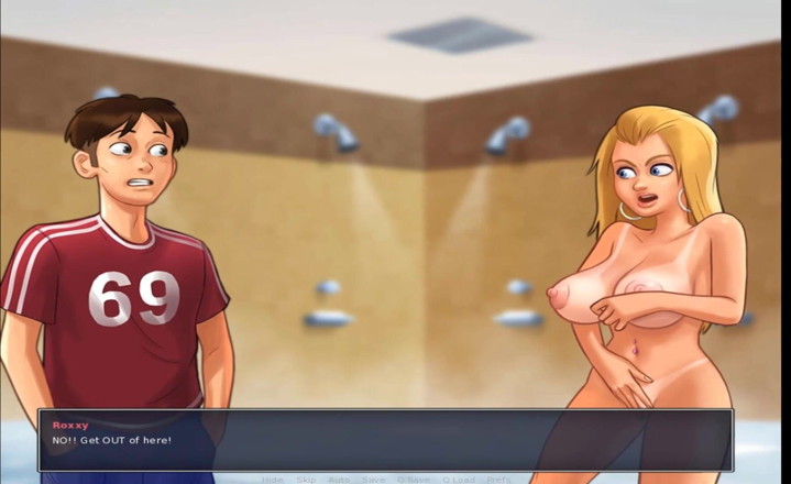 Hentai World: Summertime Saga - chuveiro da faculdade