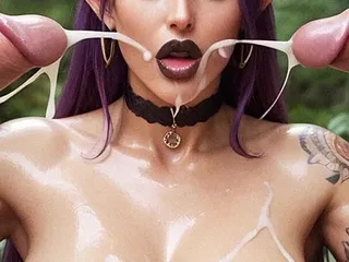 Emily Lilith: Elf Morrigan and Jacob Hard Sex in the Forest, Double...