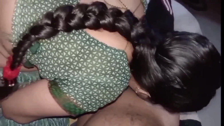 Janvibhabhii: Indian Hot Girl Give Blowjob Service to Her Boyfriend When...