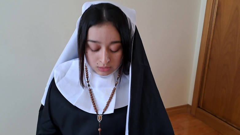 Miss Squirting: Nun sins for the first time