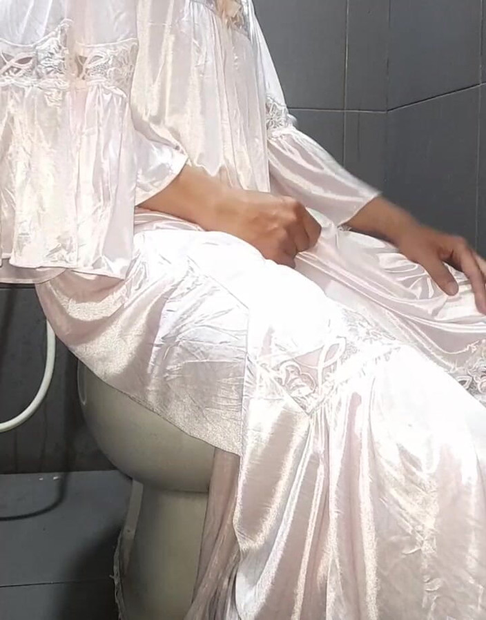 Naomisinka: Crossdresser Gorgeous Satin Lingerie Pleasure