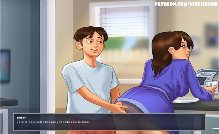 Cartoon Universal: Summertime saga parte 38 - scopata milf in cucina (Espanol sub)