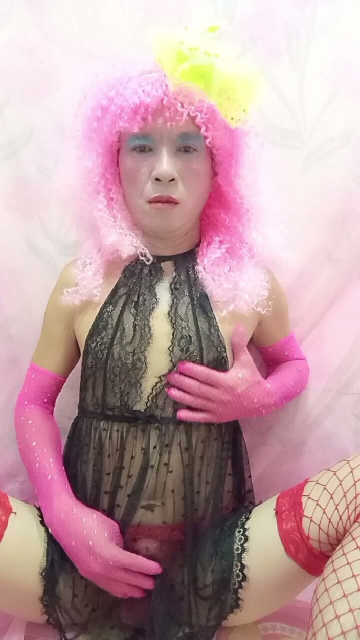 nguyen dang thien tri: Oanh le transgender indossa abiti sexy e cazzo porno