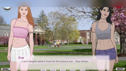 3DXXXTEEN2 Cartoon: Одна девушка, два папочки. 3D порно мультяшный секс