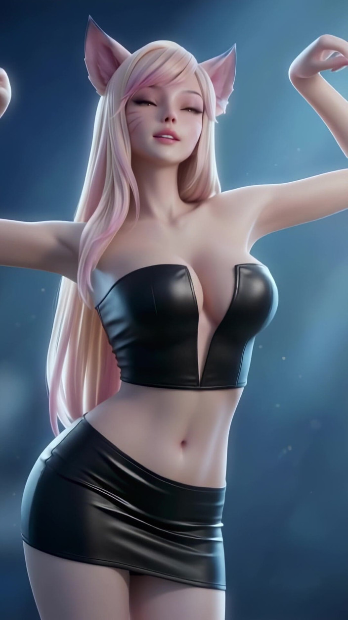 3D-Hentai Games: Ahris sexiga dans (Black Eyed Peas - Boom Boom Pow)