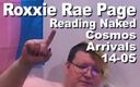 Cosmos naked readers: Roxxie Rae Page leest naakt de Cosmos Aankomsten 14-05