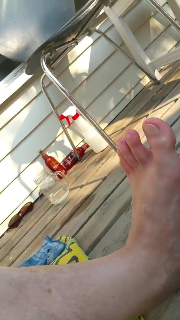 Lov2selfsuck: Tanning My Dick Outdoors