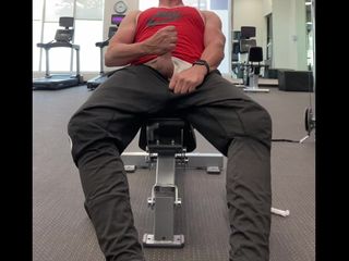JockDad87: Jockdad87 Hotel Gym Jerk och Cum del 2