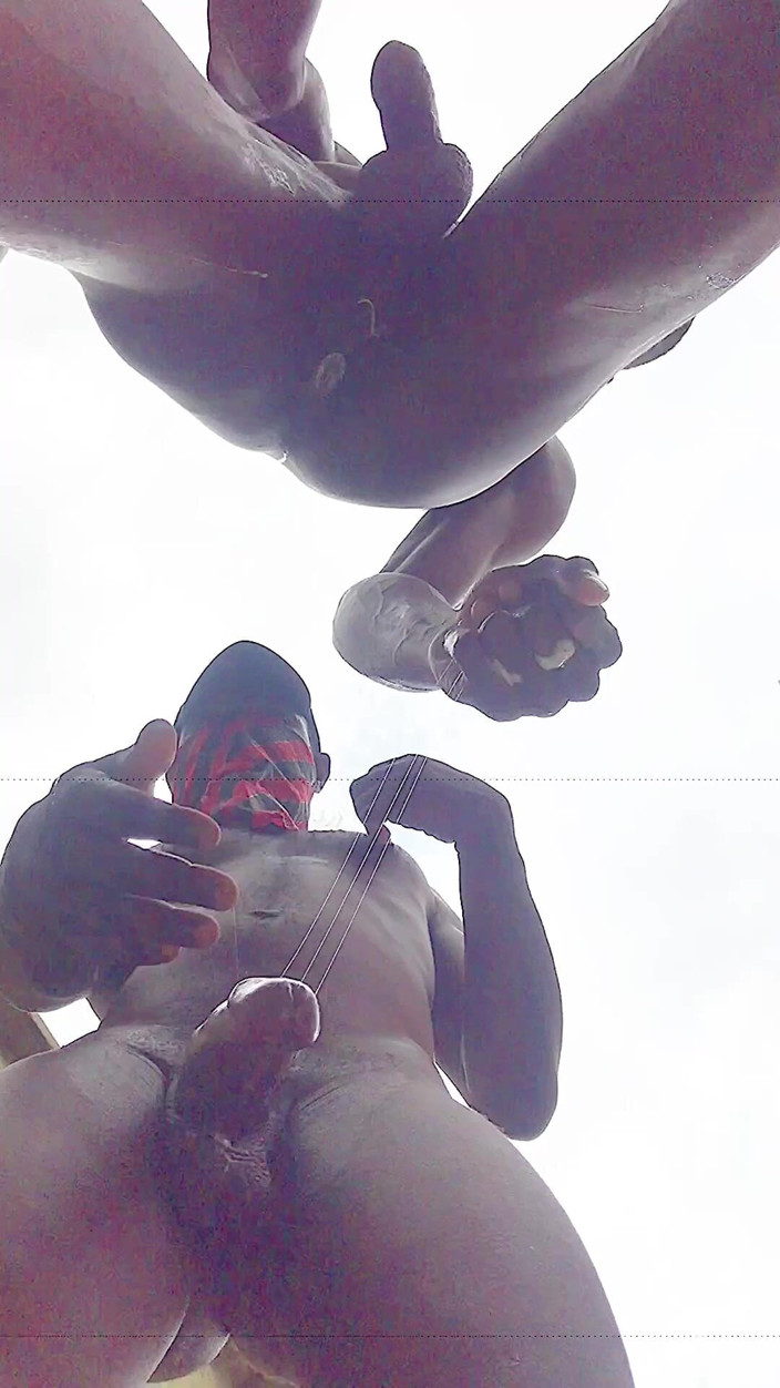 Sexylary: BBC Black Bareback Hot Threesome Gang Fuck Outdoor