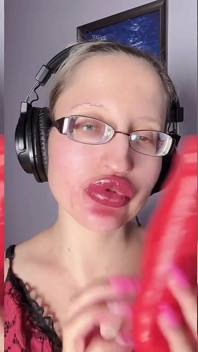 Asmr Papryka Jedzenia - Asmr, Okulary do oczu, Gianess, Szminka, Duże usta, Usta, Jedzenie, Fetysz twarzy, Długie Paznokcie