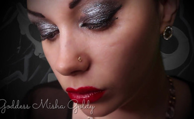 Goddess Misha Goldy: Lipsberry-verführung! Verehre, wichsen und komm! JOI