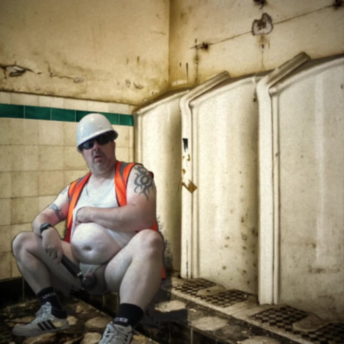 uktattooedchub74: Vintage publiczne toalety - gra werbalna i sperma