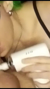 Hot Mature Woman Sucking, Swallowing Milk, and Massaging