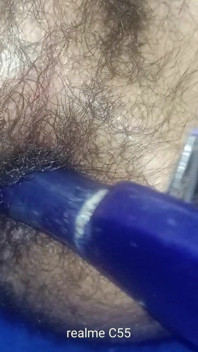 Fucking My Self with My Wife Hair Brush
