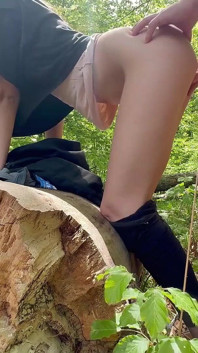 Sesso nella foresta con un escursionista casuale